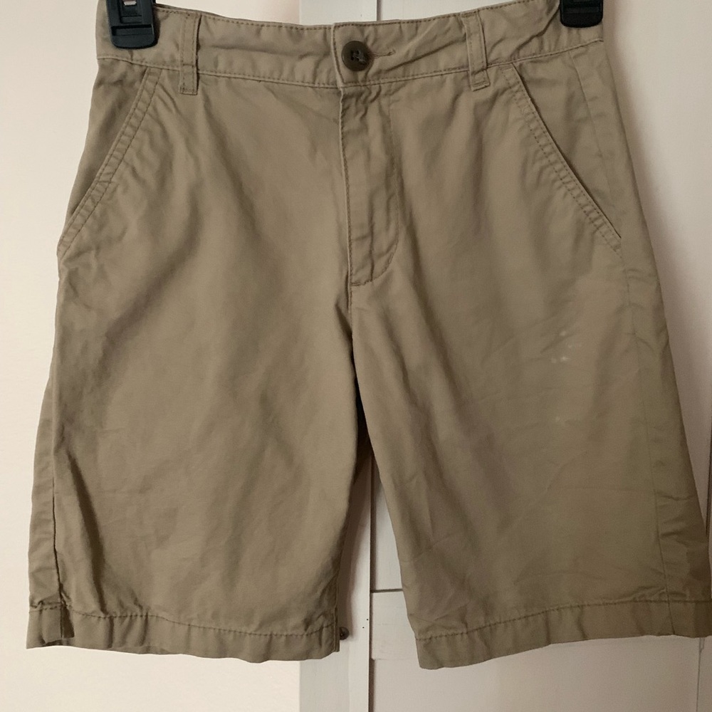Light Tan Adjustable Waist Boys Shorts Sz 8